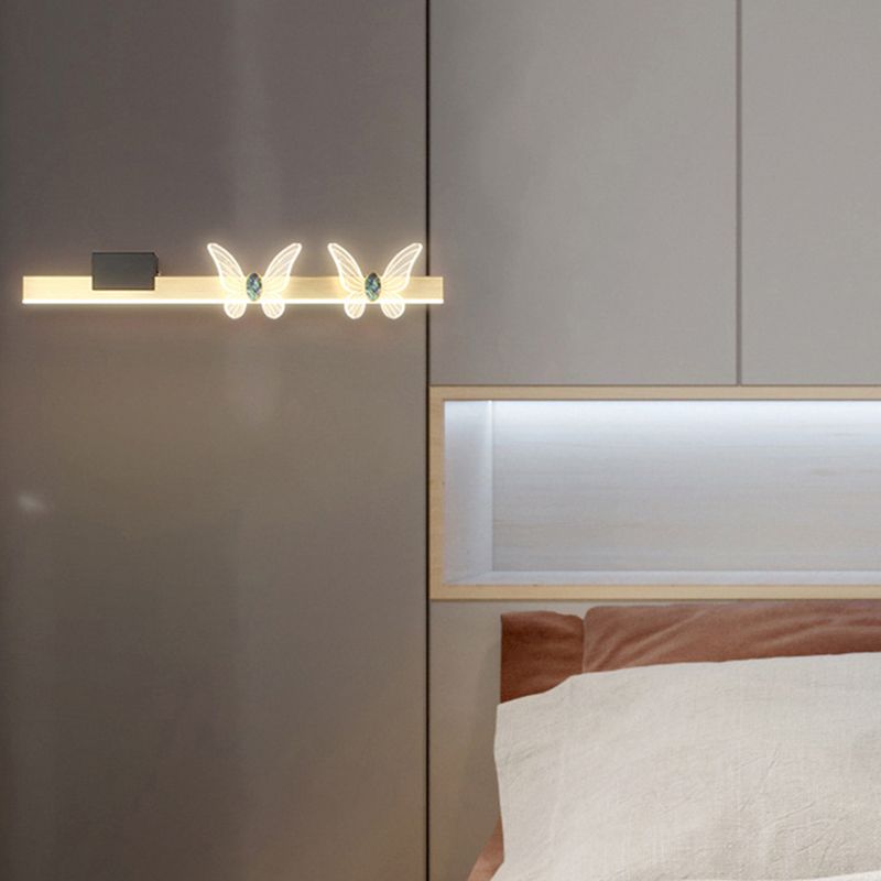 Rectangular Vanity Sconce Modern Minimalist Style Aluminum Vanity Light