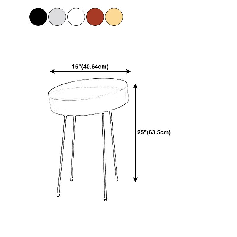 Geometric Metal Coffee Table Modern 4 Legs 15.7''/23.6''/31.5'' Cocktail Table