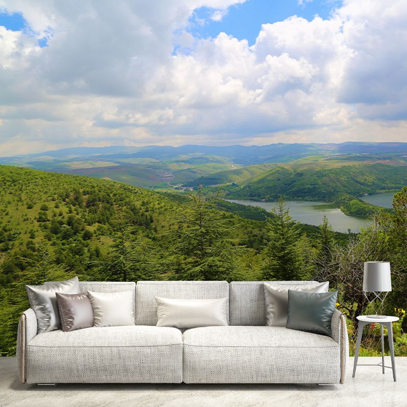 Environment Friendly Decorative Murals Forest Sitting Room Wall Murals Wallpaper