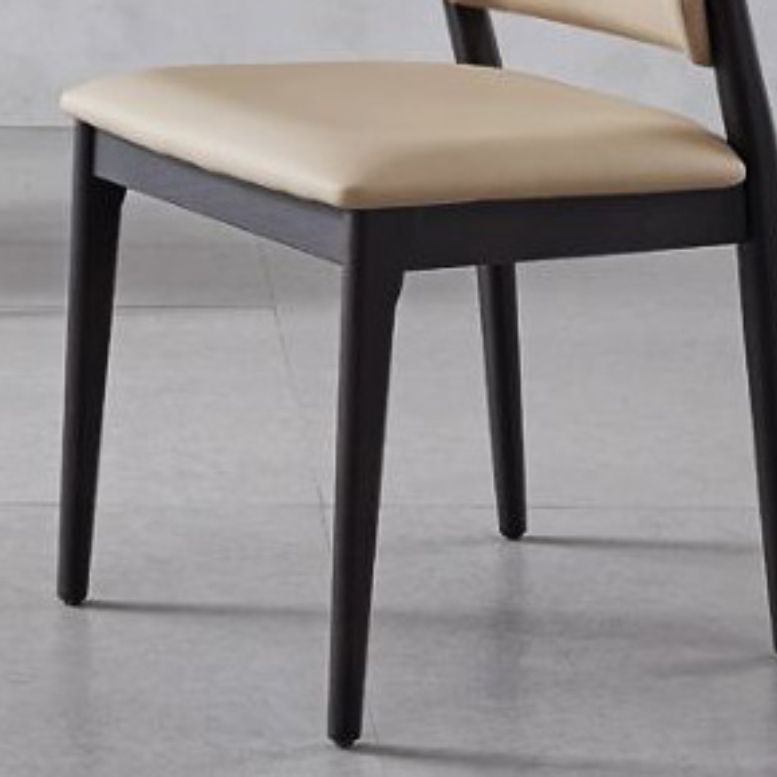 Industrial Upholstered Armless Chair Home Open Back Dining Chair