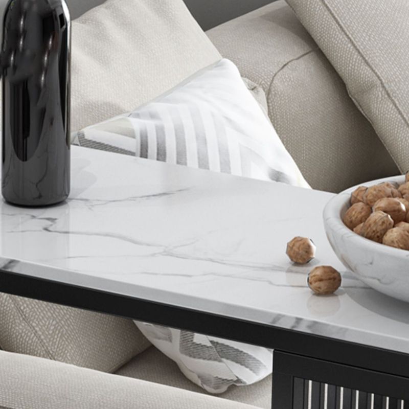 Modern Style Rectangle Bar Table Storable Stone Table for Living Room