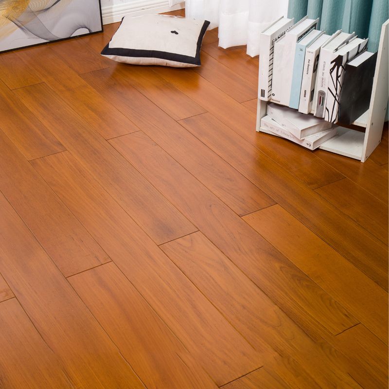 Solid Wood Flooring Water Resistant Interlocking Rectangle Plank Flooring