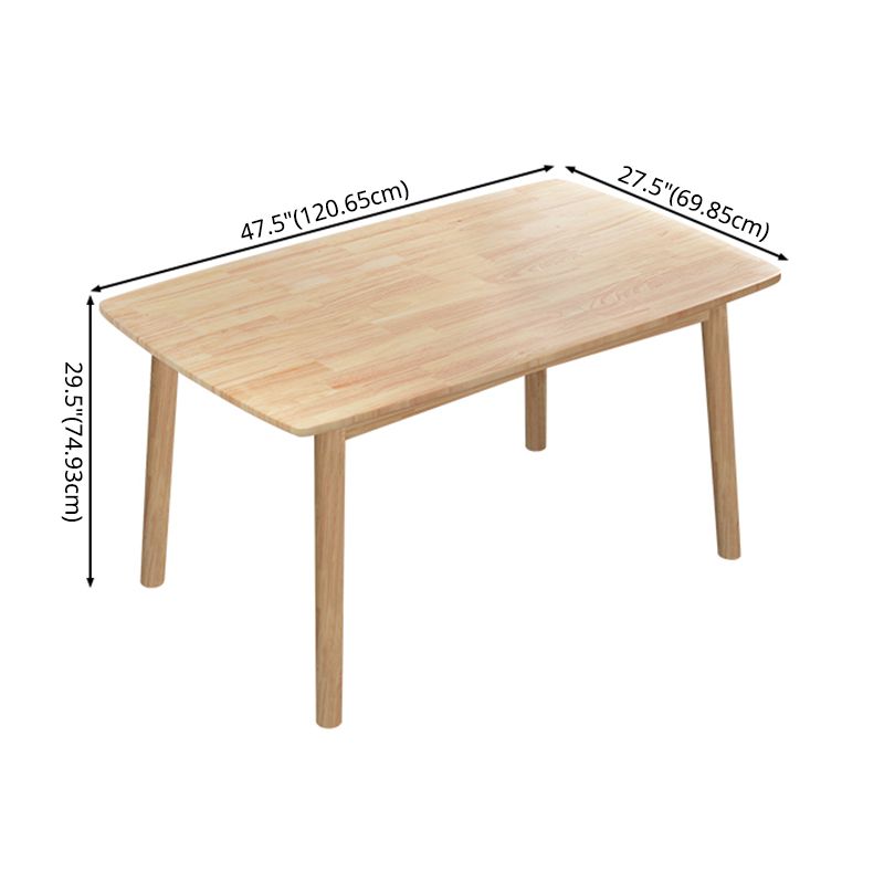 Moderne houten tafel set van 5/7 met rechthoektafel dinerset met winsorstoelen