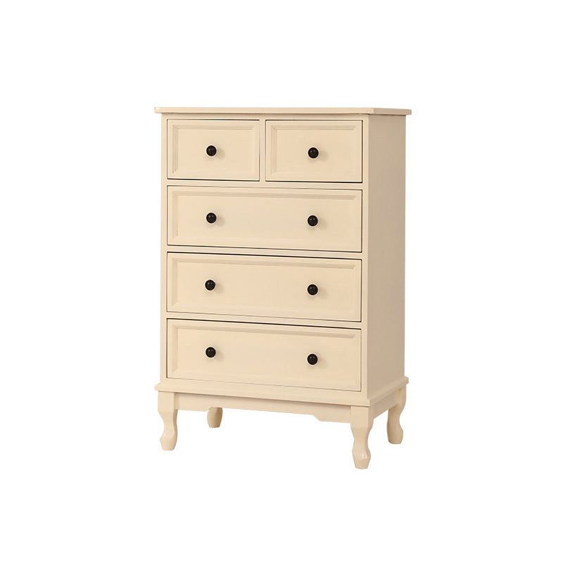 Modern Accent Cabinet with Drawers and Wooden Cabriole Legs Cabinet