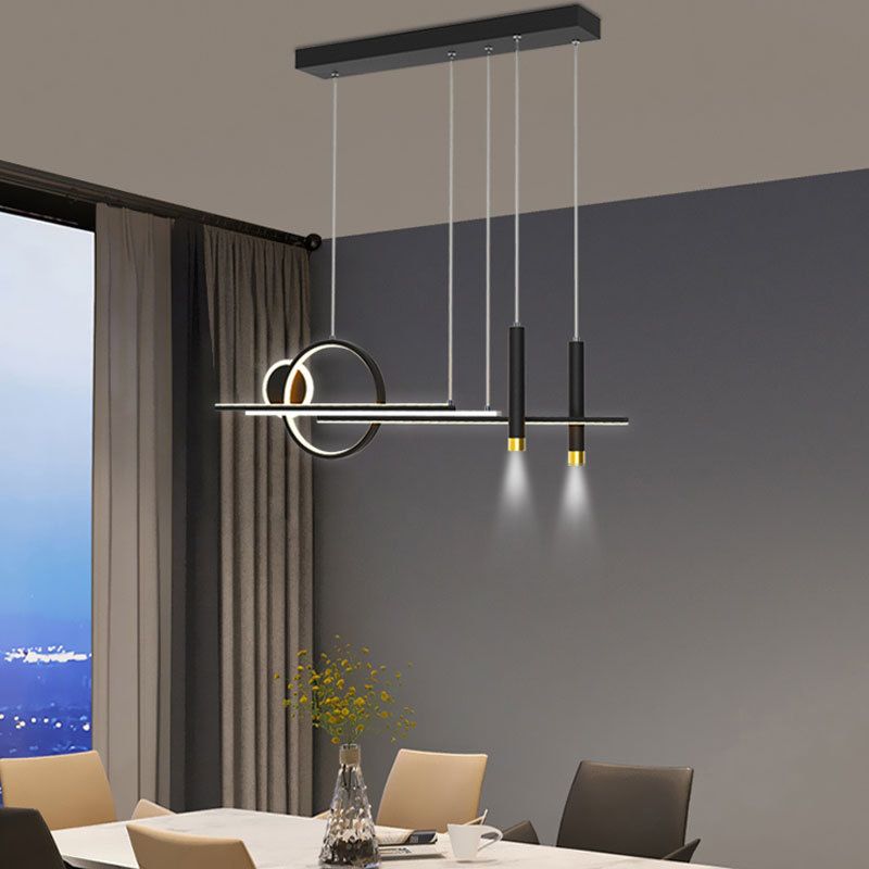 Modern Style Circle Island Pendants Metal Pendant Lights for Dining Room