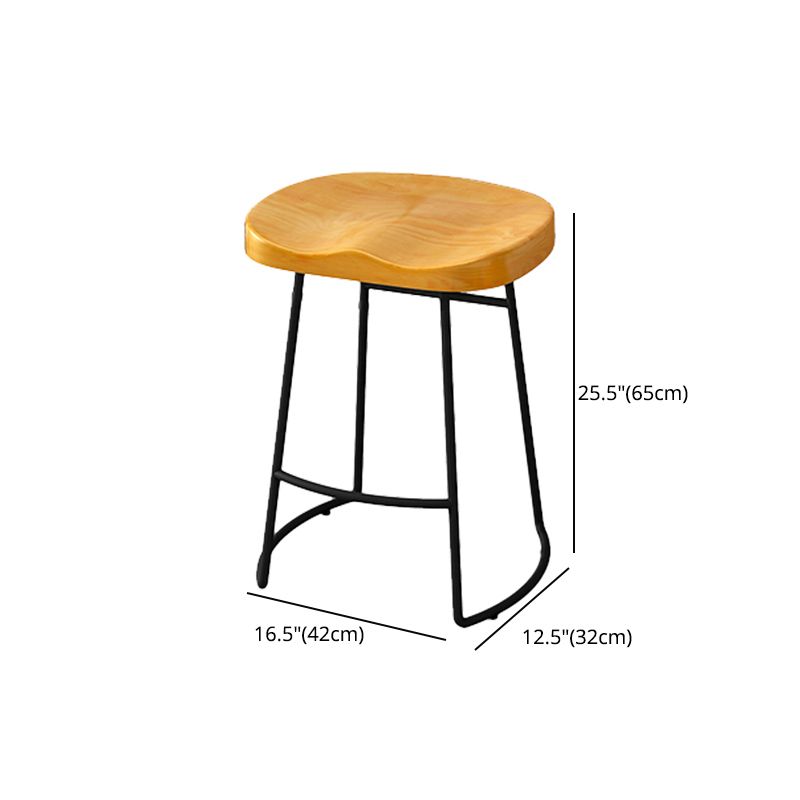 Taburete de bar de estilo moderno con reposapiés, patas de hierro, taburete para restaurante y bar