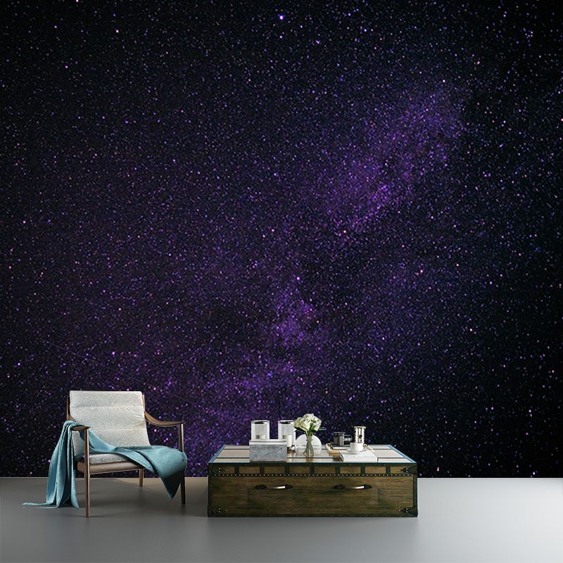 Modern Style Galaxy Murals Wallpaper for Living Room, Custom Size Available