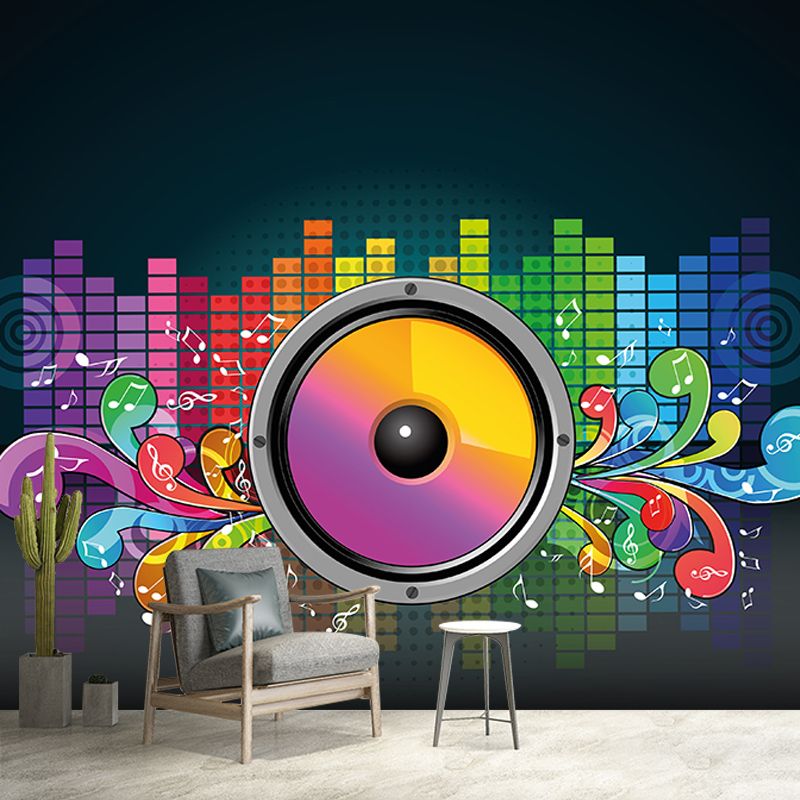 Illustration Environment Friendly Mural Wallpaper Musical Elements Bedroom Wall Mural
