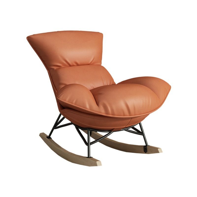 26.7" L x37.4"W x32.2"H Sewn Pillow Back Sled Chair for Living Room