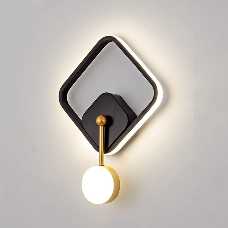 Contemporary Style Geometric Wall Mounted Lamps Metal 2 Lights Wall Mounted Lights