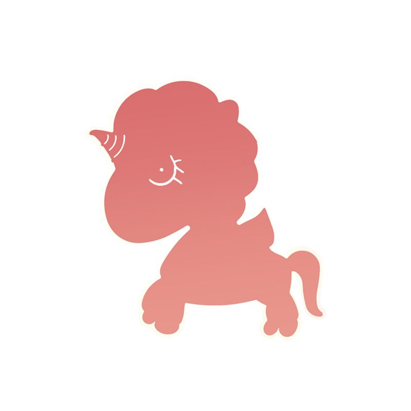 Eenhoorn muur gemonteerd verlichtingsarmatuur cartoon ijzer roze/blauw/witte LED -spoelbevestiging sconce voor kinderdagverblijf