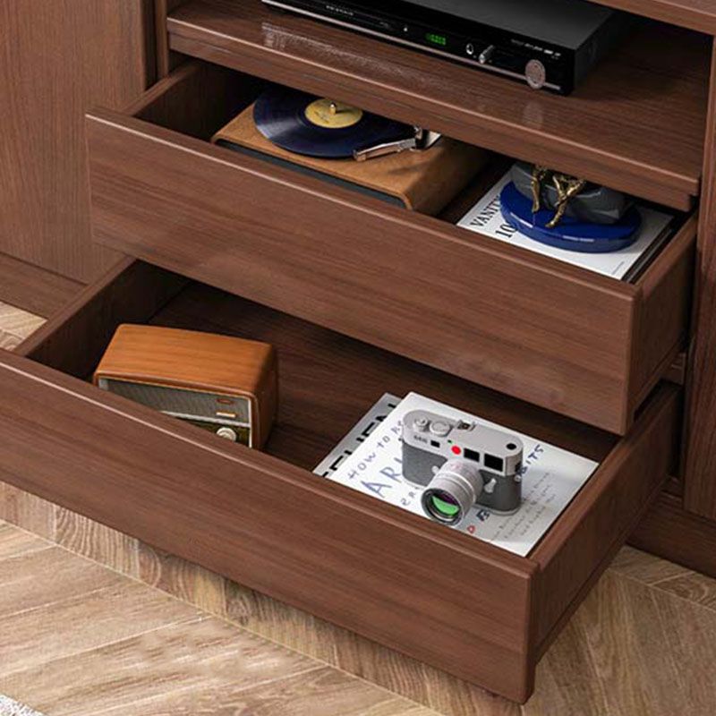 58-inch H Traditional TV Stand Console Wood TV Stand With 2 Doors