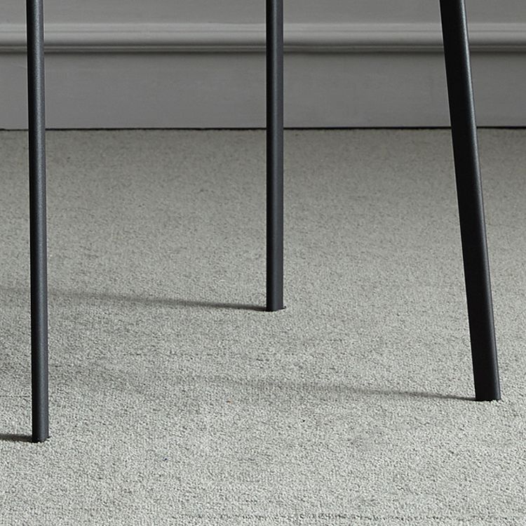 Silla de comedor de estilo moderno, sillas laterales sin brazos de comedor de metal para cocina