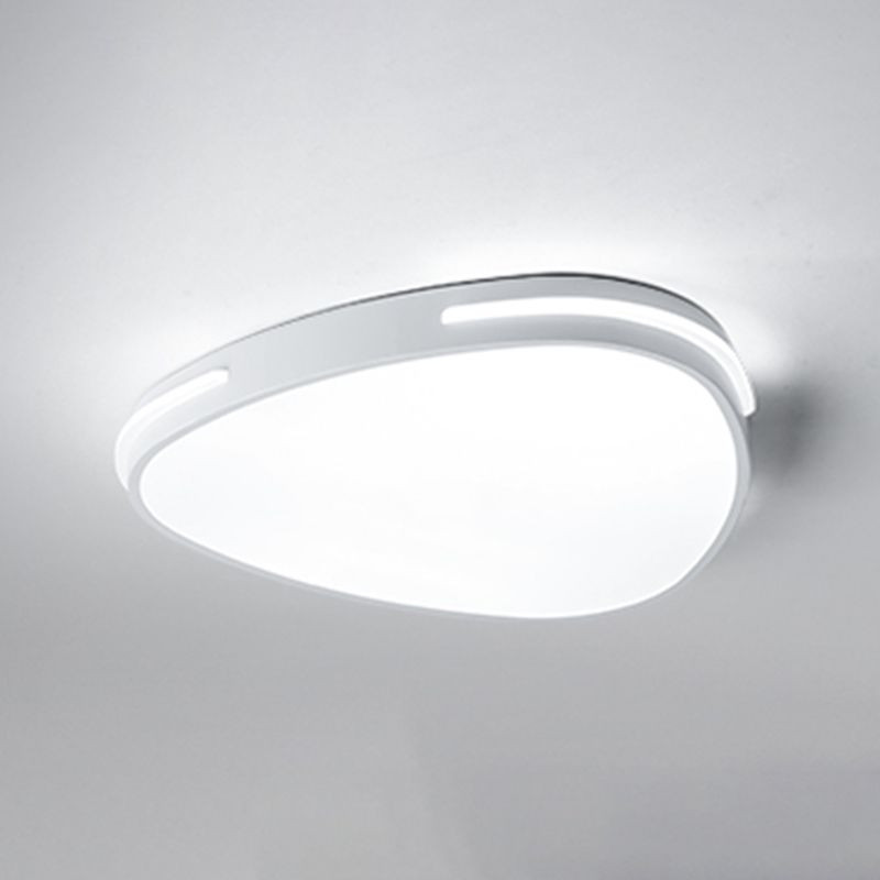 Metal Flush Mount Ceiling Light Modern LED White Ceiling Mount Light