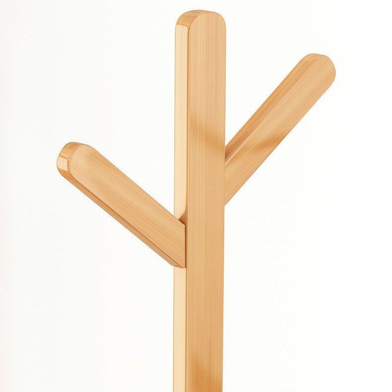 Contemporary Style Wardrobe Armoire Bamboo Armoire with Garment Rod for Home