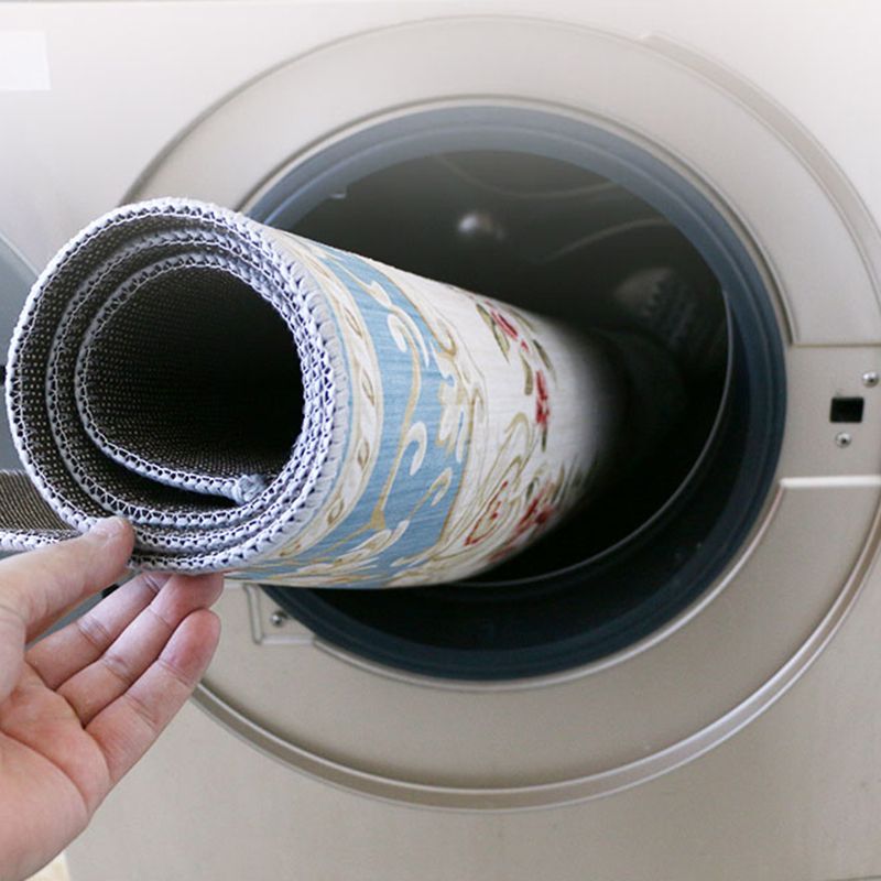 Nostalgie etnisch bedrukt tapijt multicolor polyester gebied tapijt niet-slip achterste tapijt voor woonkamer