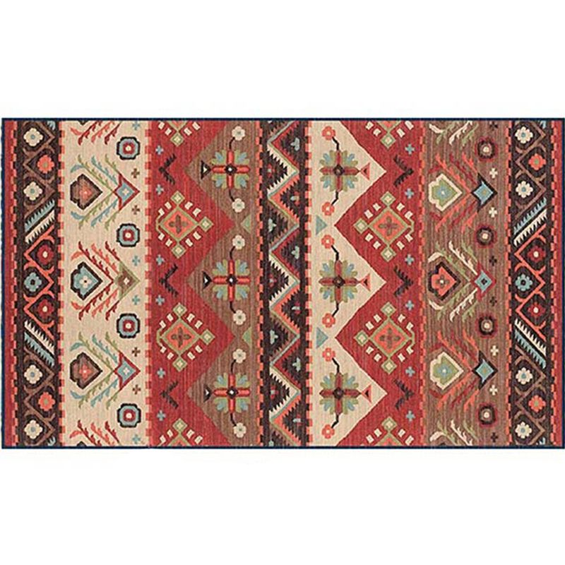 Alfombra rústica estampada estampada múltiples colores bohemia bohemia poliéster lavable sin deslizamiento alfombra para mascotas para mascotas para casa