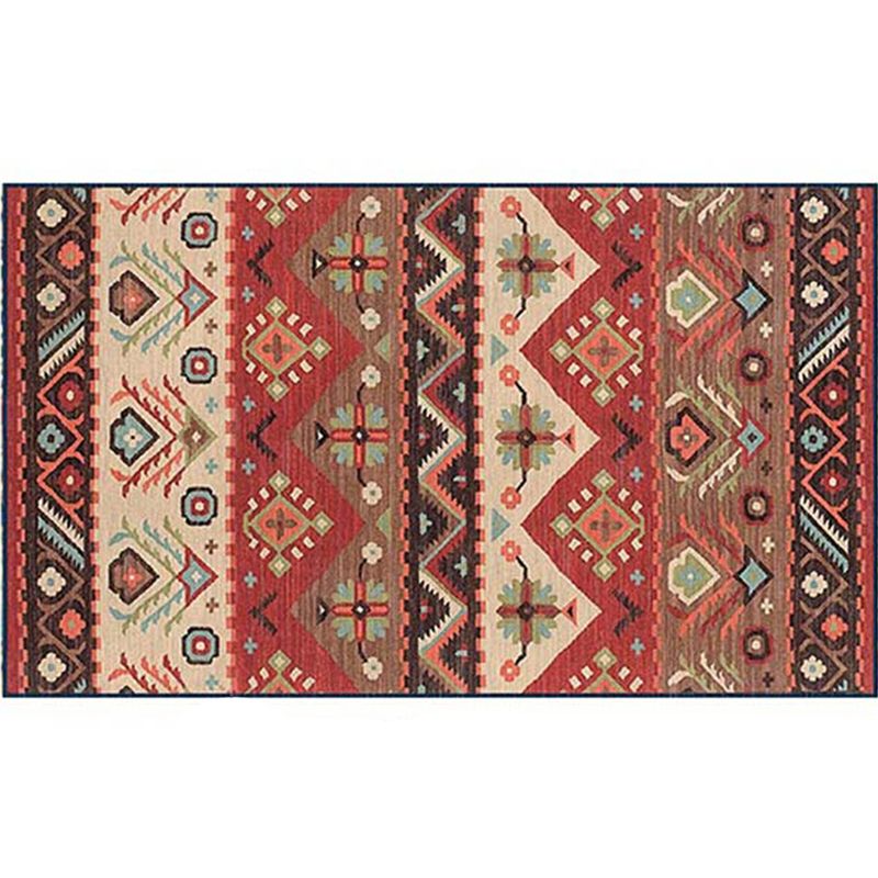 Tapis à motifs tribaux rustiques Tapis de bohème multicolo