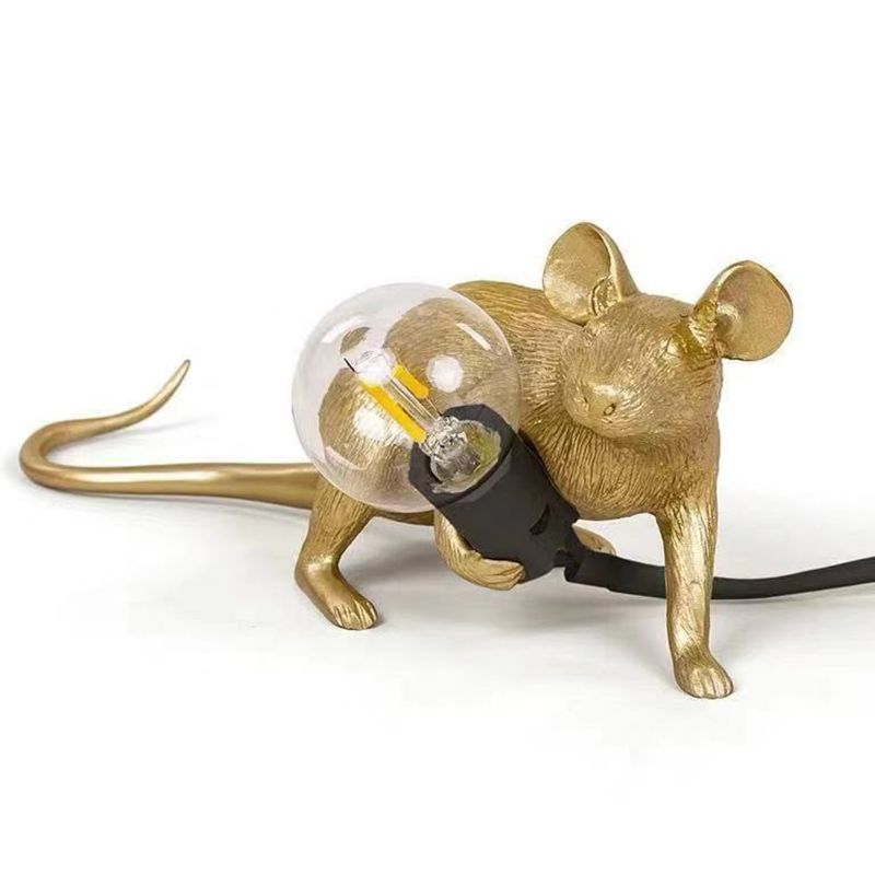 Lampada da letto per lampadina per lampadina per lampadina nuda decorativa con base per mouse