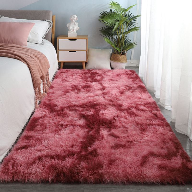 Comfort Tie-Dyed Pattern Carpet Polyester Area Rug Non-Slip Backing Indoor Carpet for Living Room