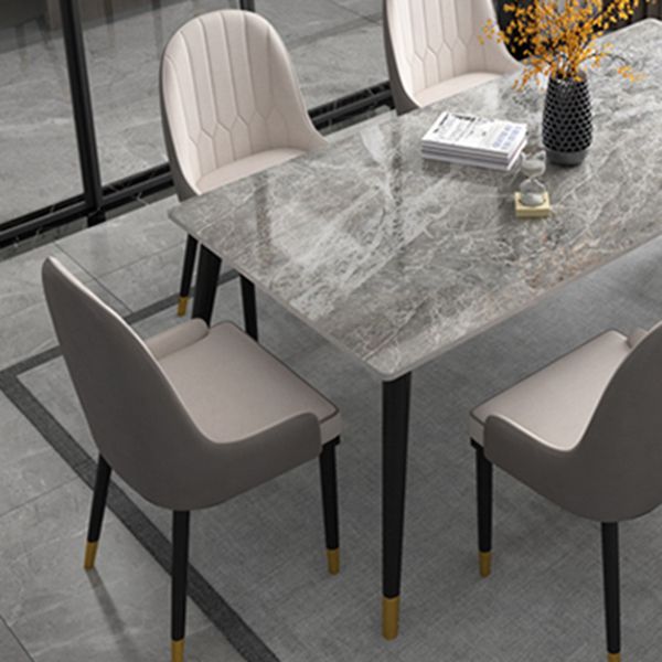 Glamstil 1/5/7 Stück Essset mit Steintisch Essmöbeln für Wohnzimmer