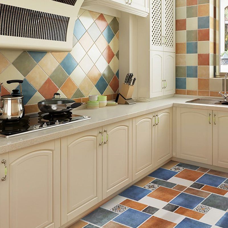 Square Colours Tile Engineered Stone Singular Tile for Kitchen