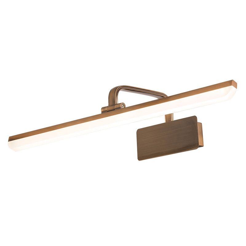 Luz de tocador de metal de estilo moderno Luz de espejo LED lineal para el baño