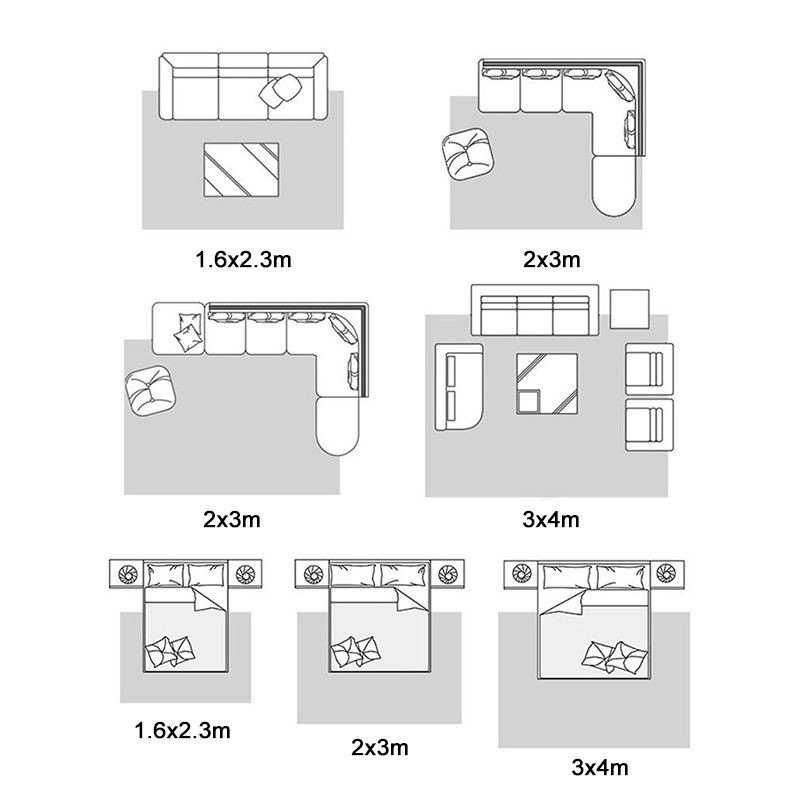 Carpet Washable Nordic Rug Polyester Stain Resistant Indoor Rug for Living Room