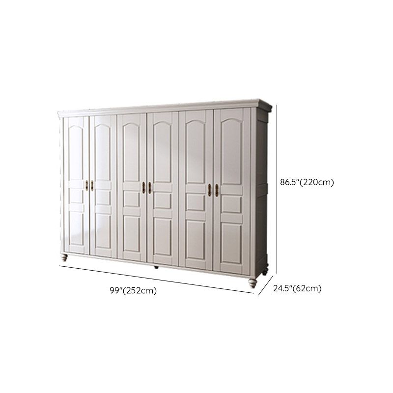 French Country Style Wardrobe Armoire Wooden Wardrobe for Home