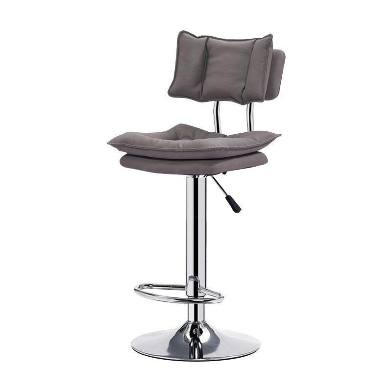 Lift and Rotate Height Stool Nordic Indoor Leather Armless Single Bar Stool