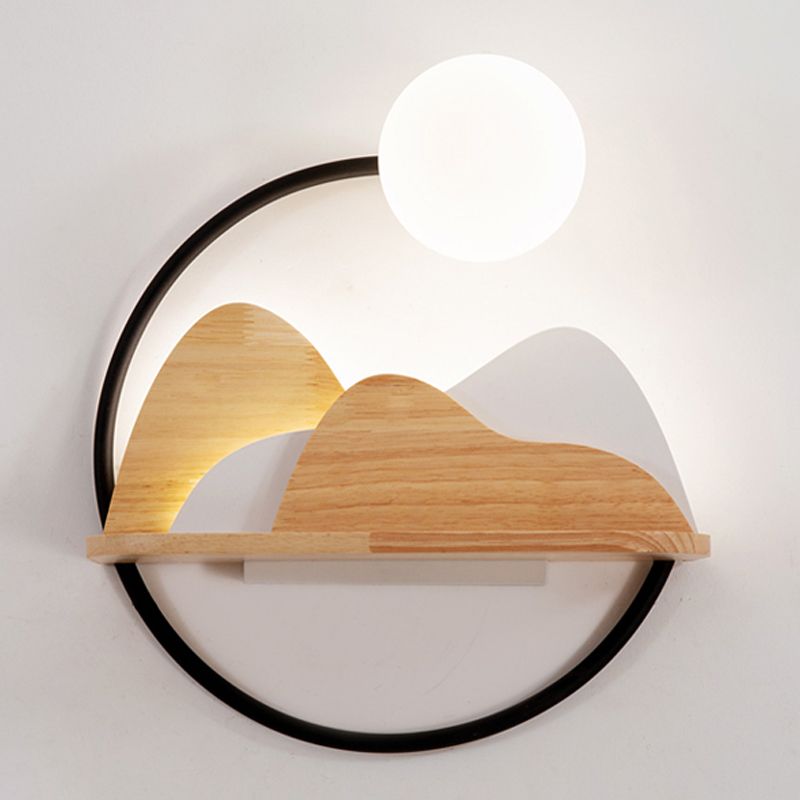 Schwarze Kugelleuchten Leuchten moderner Metall 2 Leuchten Wandmontagelampe