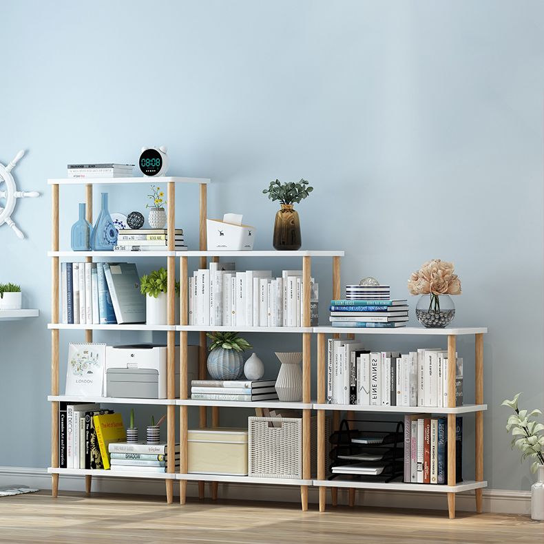 Modern Etagere Wooden Book Shelf Open Shelf Bookcase for Home