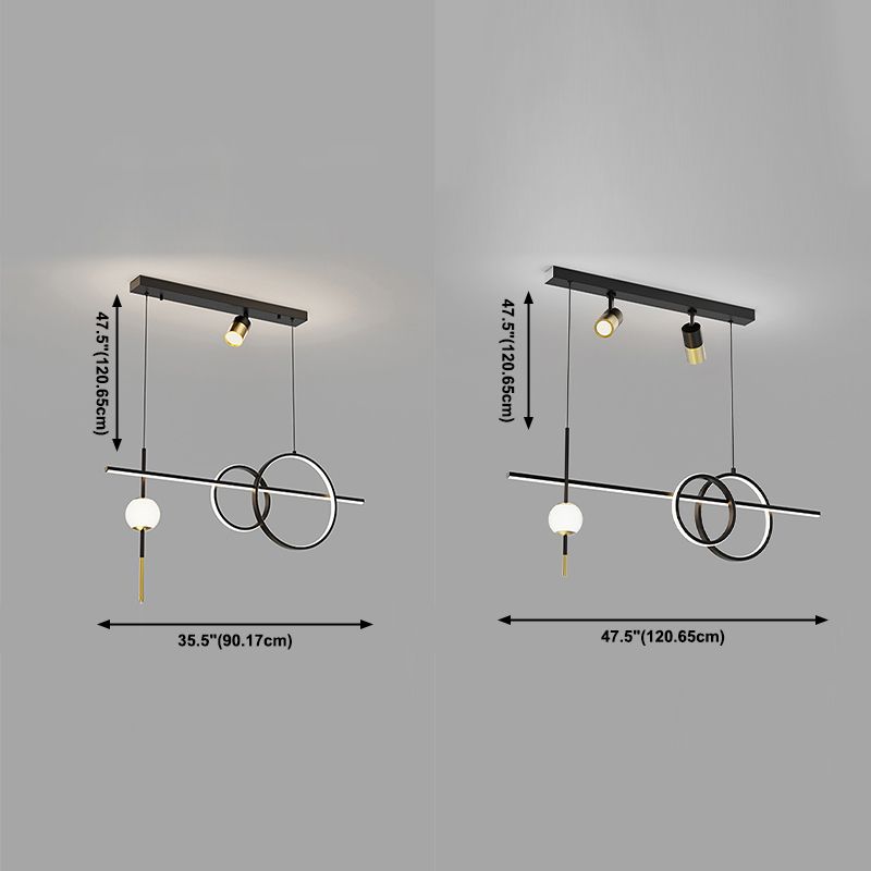 Linear Pendant Lighting Island Light Fixture Modern Kitchen Pendant Light