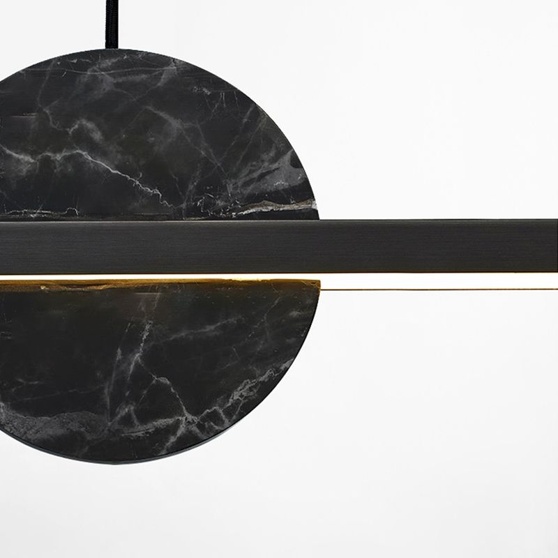 Modern Simple Dining Chandelier Light Metal Pendant Lamp Fixture for Dining Room