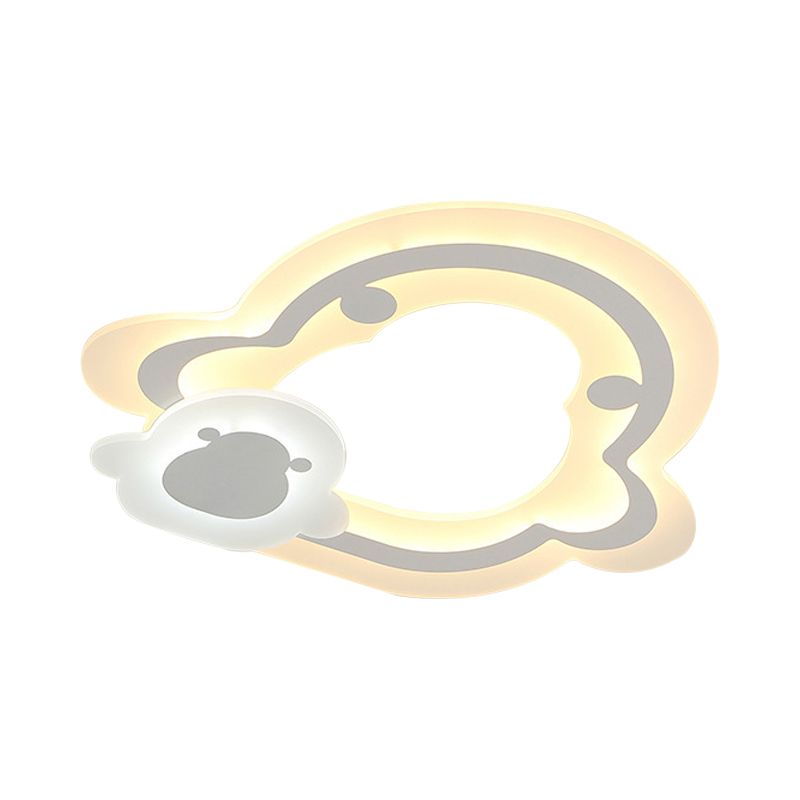 Lampada da soffitto a LED nordica ultrasottile Triangolo bianco/Cuore amoroso/Stella Lampada da incasso con paralume in acrilico, luce calda/bianca