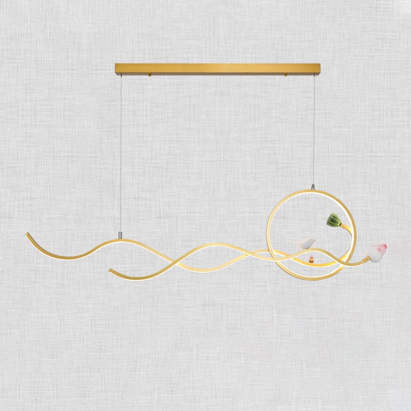 Modern Island Lighting Resin 3-Light Chandelier Light Fixture for Office