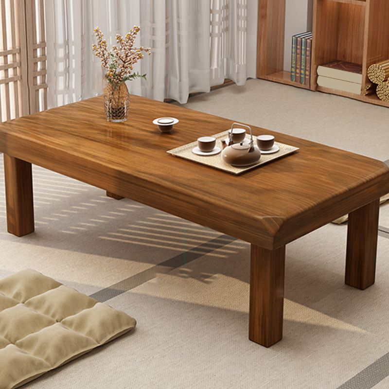 Simplicity Rectangle Wood Coffee Table Contemporary Single Coffee Table