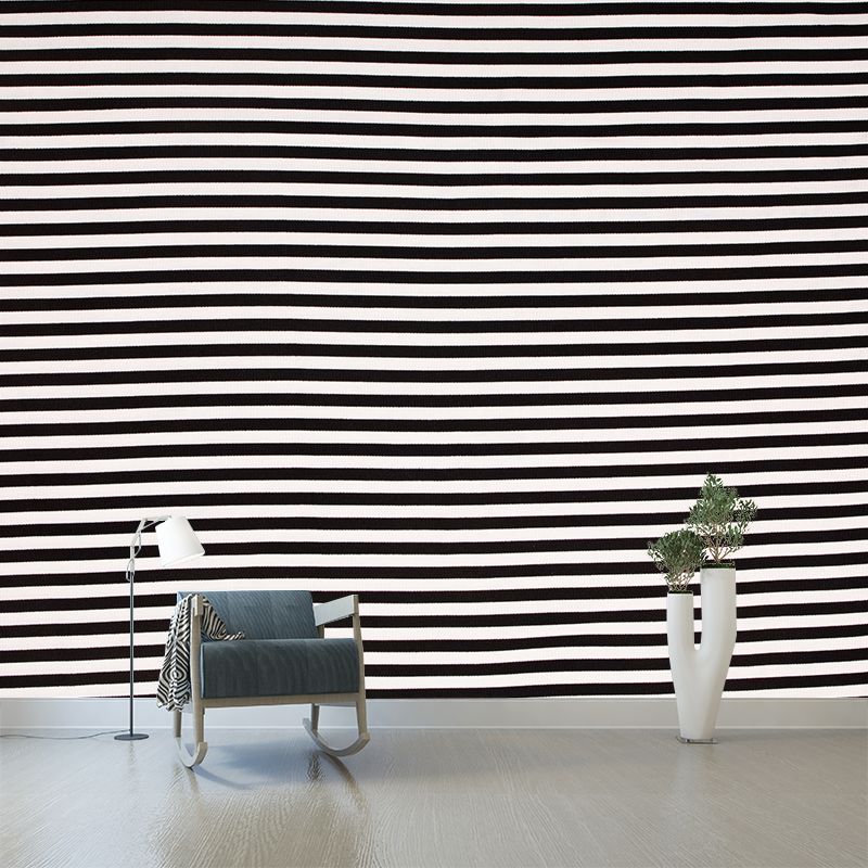 Black and white Geometry Mural Wallpaper Wall Covering for House Interior