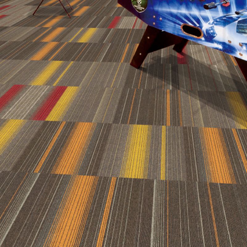 Office Level Loop Carpet Tile Multi-Color Fade Resistant Loose Lay Indoor Carpet Tiles