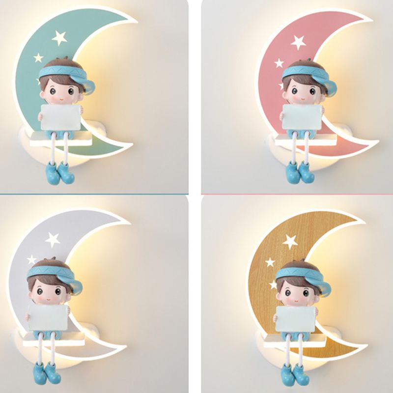 1-Light Geometric Wall Mount Light Modern Style Metal Wall Lighting Ideas