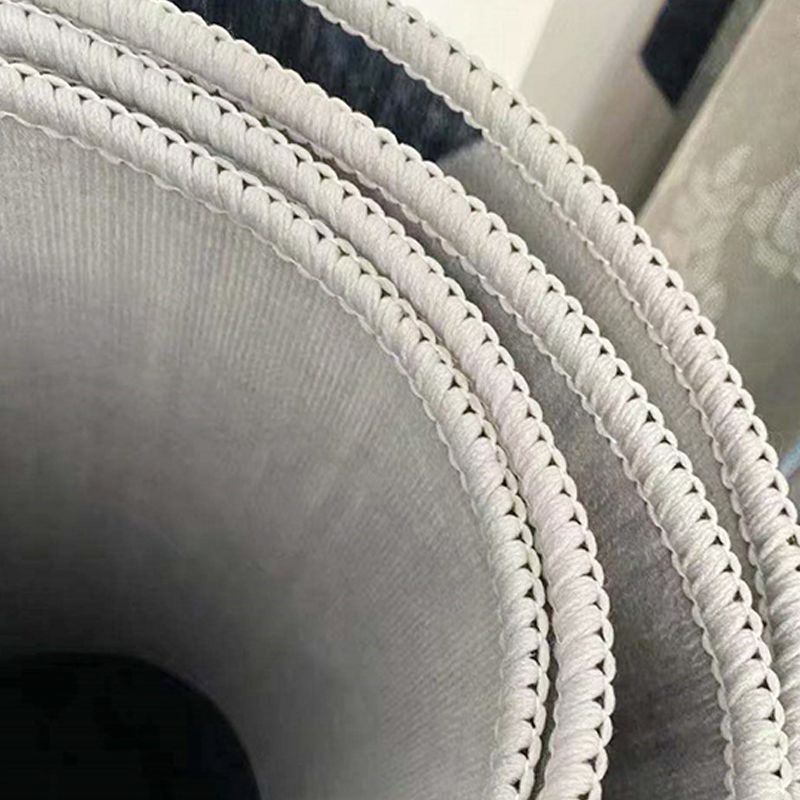 Prachtig woonkamer tapijt trendy grijs polyester gebied tapijt indoor tapijt met niet-slipachter
