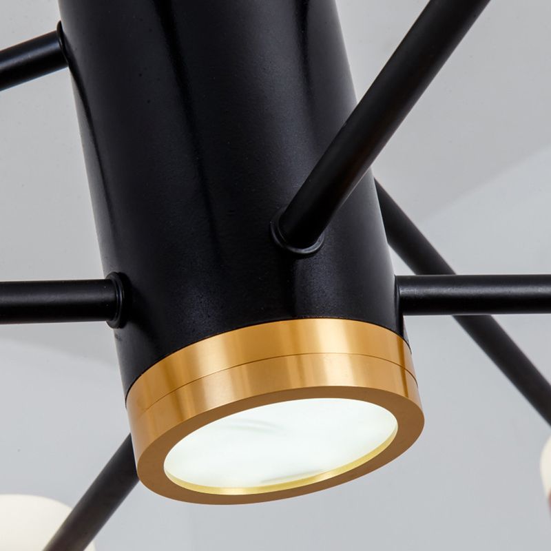 Rose Gold Sputnik Chandelier Postmodern LED Acrylic Pendant Light Fixture