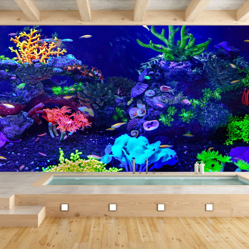 Tropical Creatures Removable Wall Mural for Sleeping Room Home Decor, Waterproofing