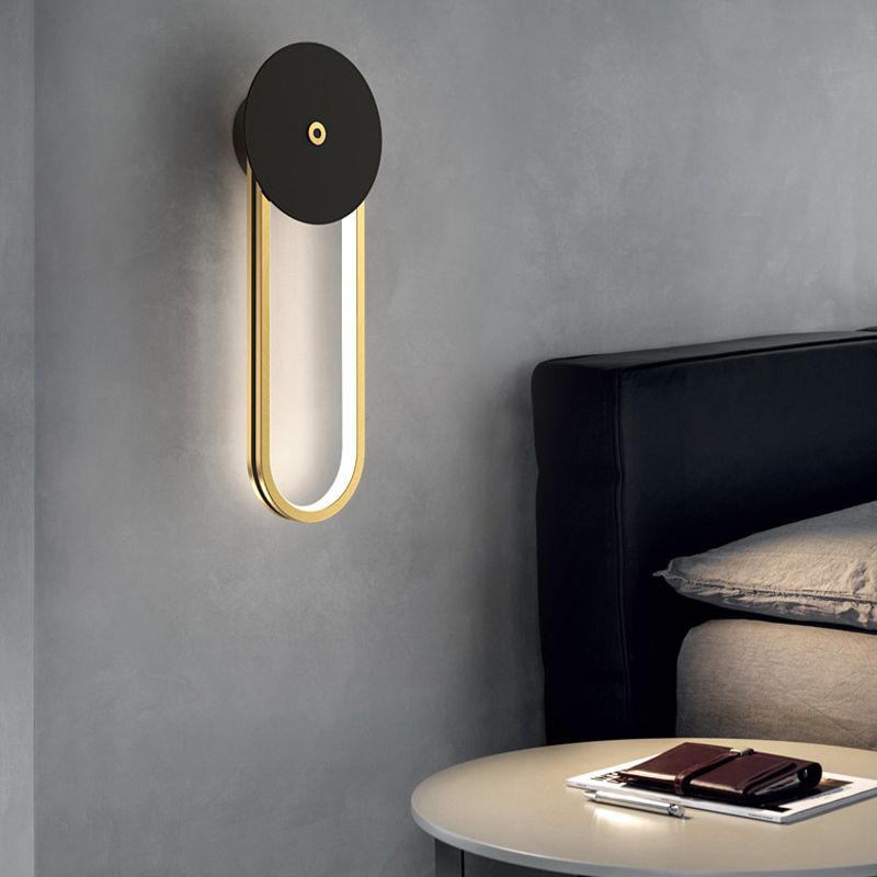 Minimalism Geometric Wall Light Sconce Metal 1 Light Wall Mounted Light