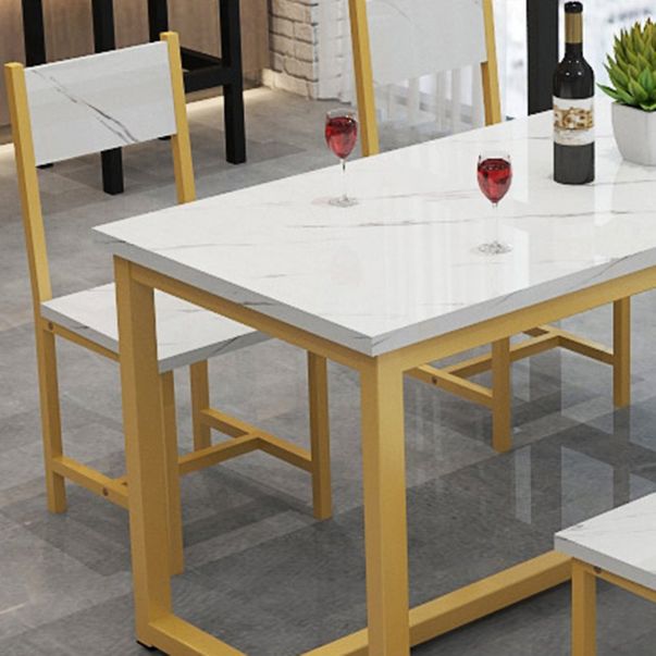 1/2/3/5 Piece Rectangle Shape Dining Room Table and Chair Set