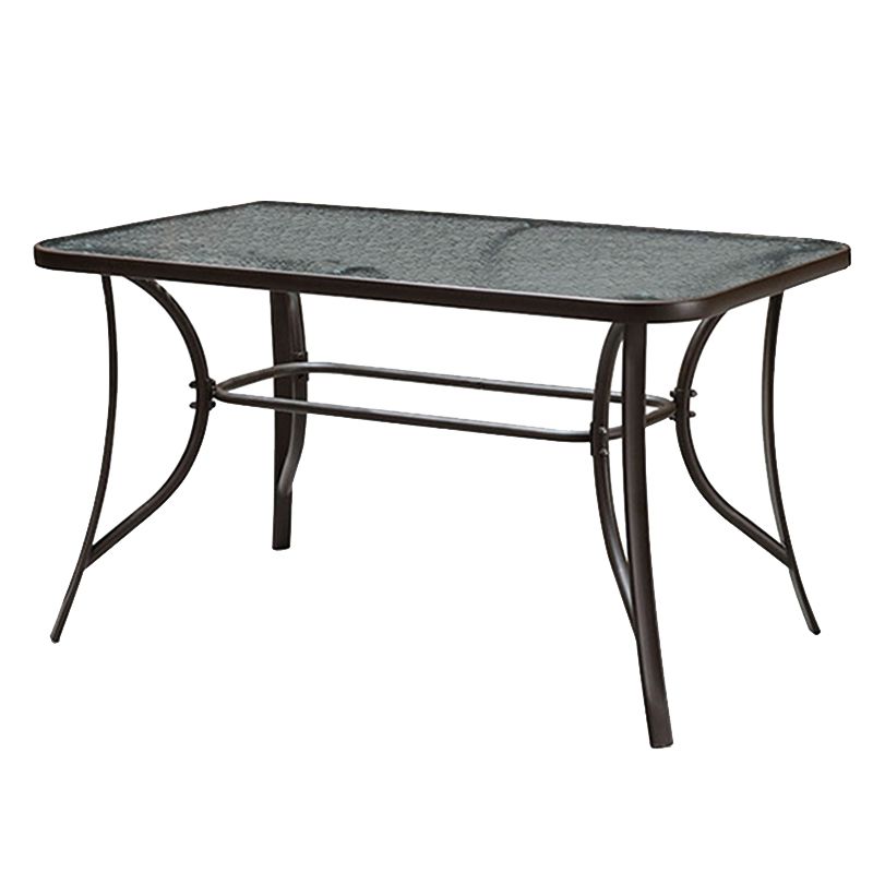 Modern Glass Dining Room Chair and Table Set with Standard Table for Coffee Shop