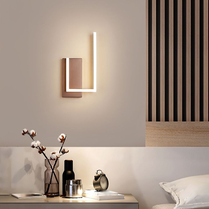 Modern Minimalist Minimalist Light Light Light Sconces Lampade a parete in metallo per soggiorno