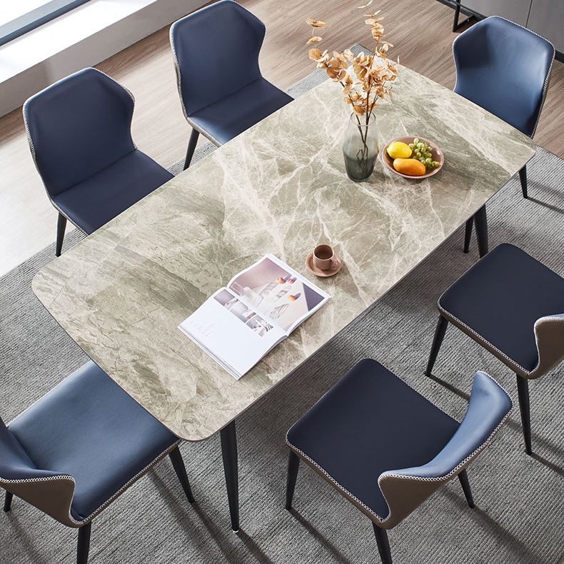 Modern Kitchen Sintered Stone Dining¬†Set with Standard Height Dining¬†Room¬†Table¬†Set