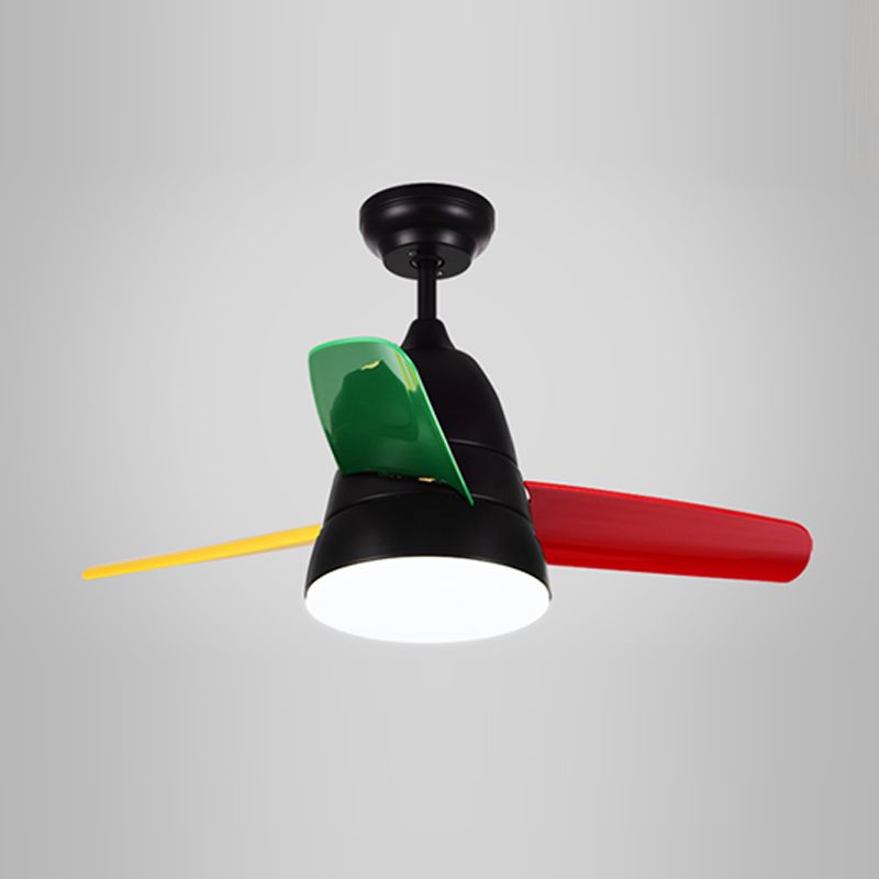 Modern Style Ceiling Fan Lamp Metal 1 Light Ceiling Fan Light for Bedroom