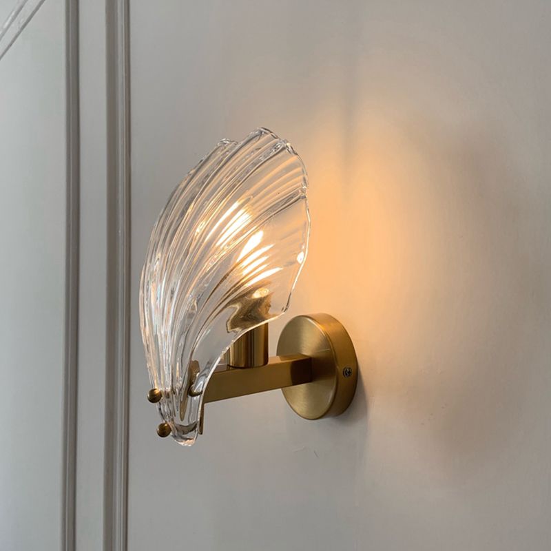 Glass Geometric Wall Sconce Lights Modern Style 1 Light Wall Mounted Lamps